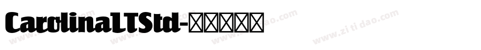 CarolinaLTStd字体转换