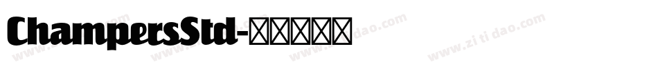 ChampersStd字体转换