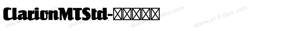 ClarionMTStd字体转换