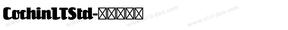 CochinLTStd字体转换