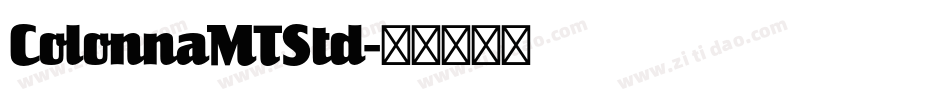 ColonnaMTStd字体转换