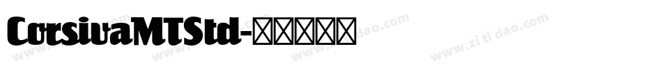 CorsivaMTStd字体转换