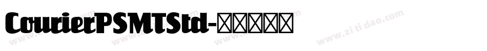 CourierPSMTStd字体转换