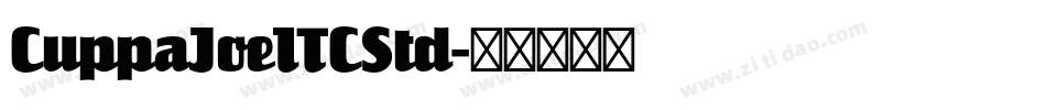 CuppaJoeITCStd字体转换