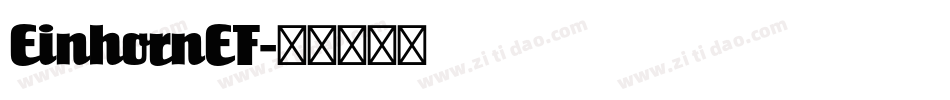 EinhornEF字体转换