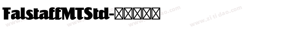 FalstaffMTStd字体转换