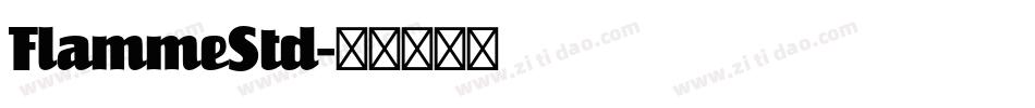FlammeStd字体转换