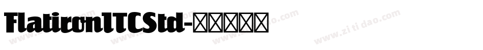 FlatironITCStd字体转换