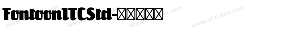 FontoonITCStd字体转换