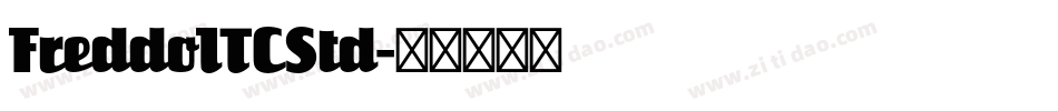 FreddoITCStd字体转换