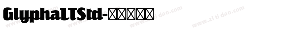GlyphaLTStd字体转换