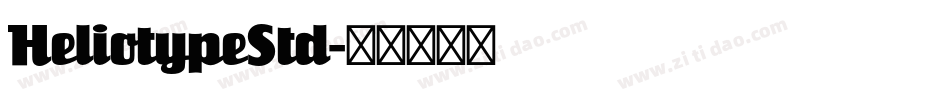 HeliotypeStd字体转换