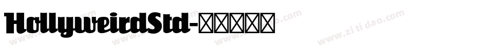 HollyweirdStd字体转换