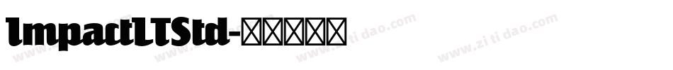 ImpactLTStd字体转换
