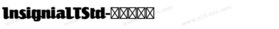 InsigniaLTStd字体转换