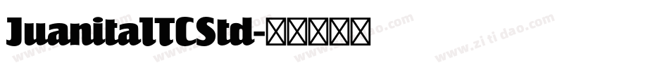 JuanitaITCStd字体转换