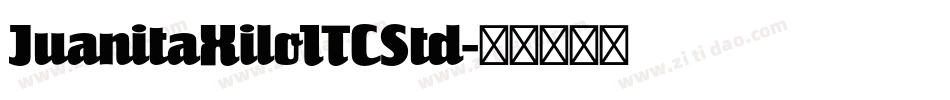 JuanitaXiloITCStd字体转换