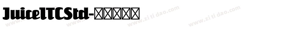 JuiceITCStd字体转换