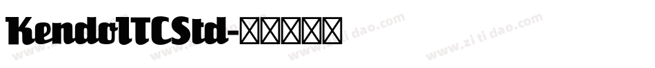 KendoITCStd字体转换
