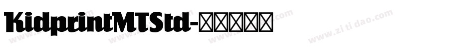 KidprintMTStd字体转换