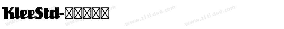 KleeStd字体转换