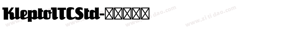 KleptoITCStd字体转换