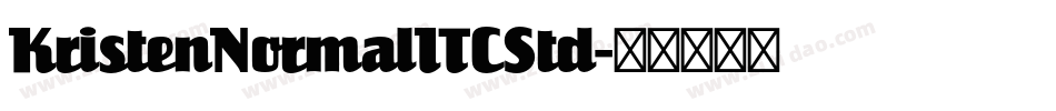 KristenNormalITCStd字体转换