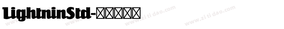 LightninStd字体转换