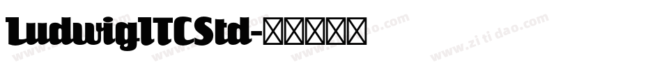 LudwigITCStd字体转换