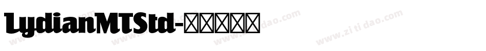 LydianMTStd字体转换