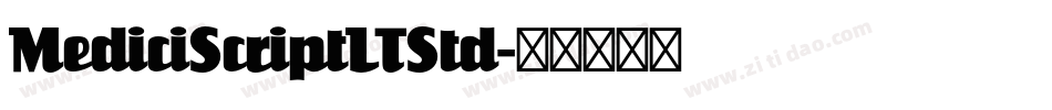 MediciScriptLTStd字体转换