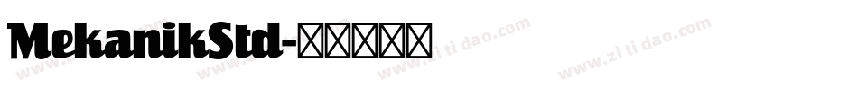 MekanikStd字体转换