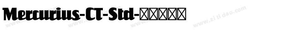 Mercurius-CT-Std字体转换