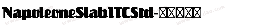 NapoleoneSlabITCStd字体转换