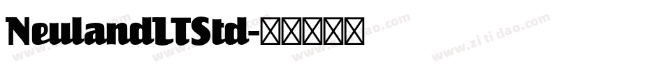 NeulandLTStd字体转换