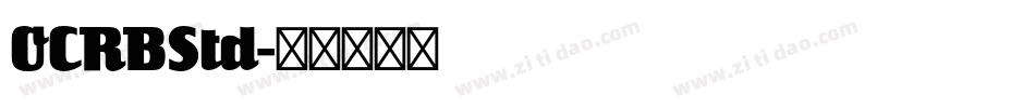 OCRBStd字体转换
