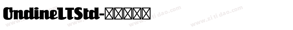 OndineLTStd字体转换