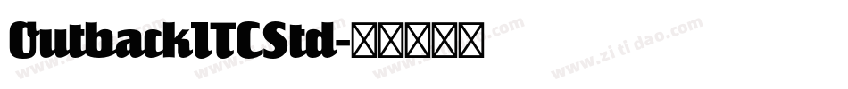 OutbackITCStd字体转换