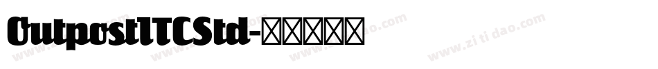 OutpostITCStd字体转换