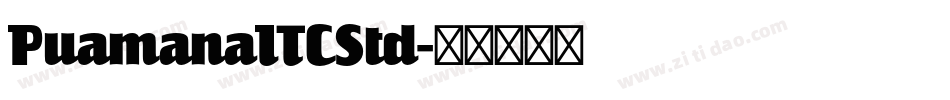 PuamanaITCStd字体转换