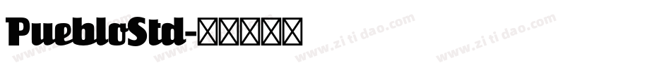 PuebloStd字体转换