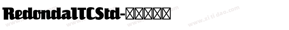 RedondaITCStd字体转换