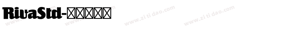 RivaStd字体转换