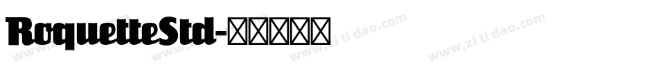 RoquetteStd字体转换