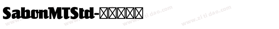 SabonMTStd字体转换