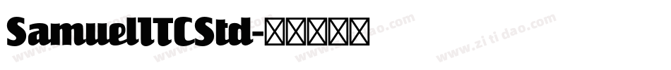 SamuelITCStd字体转换
