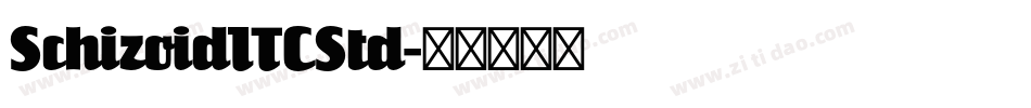 SchizoidITCStd字体转换