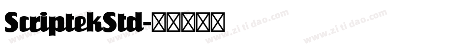 ScriptekStd字体转换