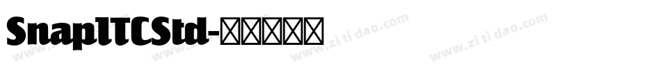 SnapITCStd字体转换