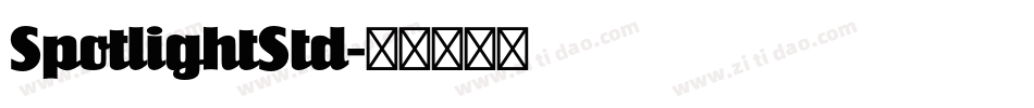SpotlightStd字体转换